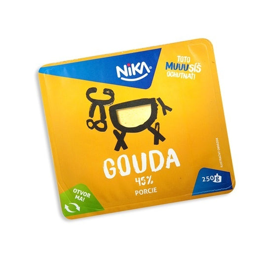 Syr Gouda 45% blok 250g Nika